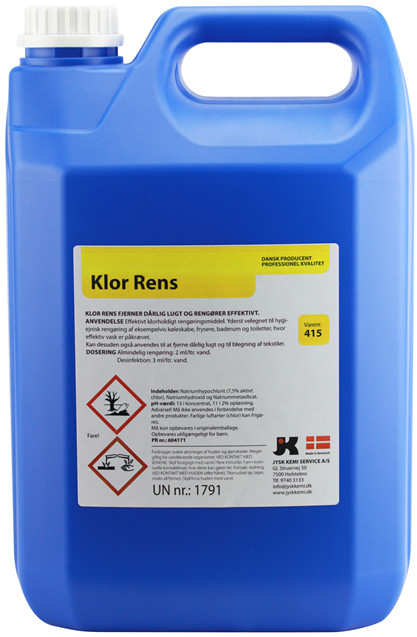 Klor rens - 3x5 liter